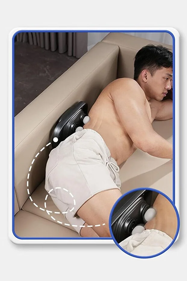 Relax Gürültüsüz 4 Başlıklı Masaj Tabancası Ergonomik Derin Doku Sırt Ve Boyun Masaj Tabancası